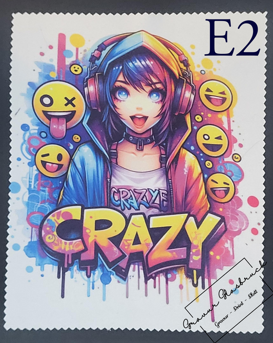 Brillenputztücher Graffiti Anime Girl