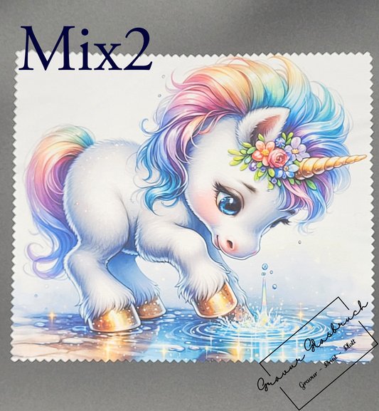 Brillenputztücher Mix bunt