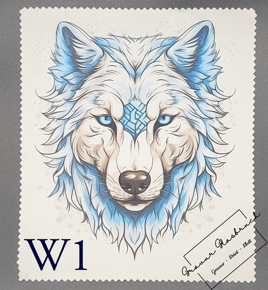 Brillenputztücher Wolf