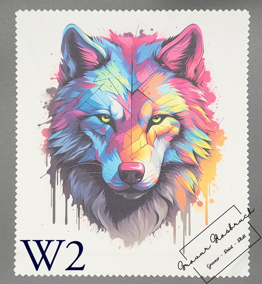 Brillenputztücher Wolf